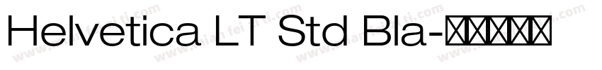 Helvetica LT Std Bla字体转换